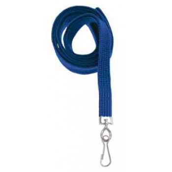 Flat Nylon 3/8" Lanyard w/Steel Swivel Hook - 100 pack